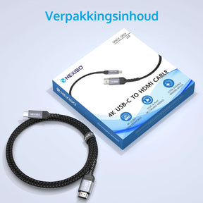 USB-C naar HDMI Kabel - 2 Meter